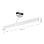 LED-lineaarivalaisin 112 cm valkoinen 36 W moderni – kuva 5