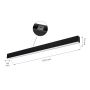 LED-lineaarivalaisin 112 cm musta 36 W moderni – kuva 5
