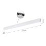 LED-lineaarivalaisin 112 cm valkoinen 36 W moderni anturilla – kuva 6