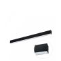 LED-lineaarivalaisin 112 cm musta 36 W moderni anturilla