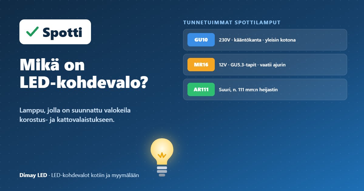 Infografiikka: Mikä on LED-kohdevalo?