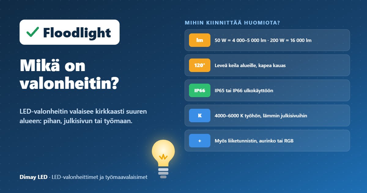 Infografiikka: Mikä on valonheitin?